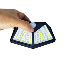 Kit 2 Luminária Solar 100 Led Com Sensor de Jardim À Prova D 'Água