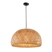 Lustre em Bambu Entrelaçado