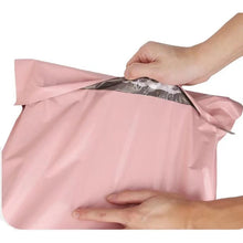 Rosa Poly Mailer Sacos de envio, Envelopes impermeáveis, auto selo, Pós Sacos de Transporte, Engrossar Courier Bag, 16 Tamanhos, 50Pcs